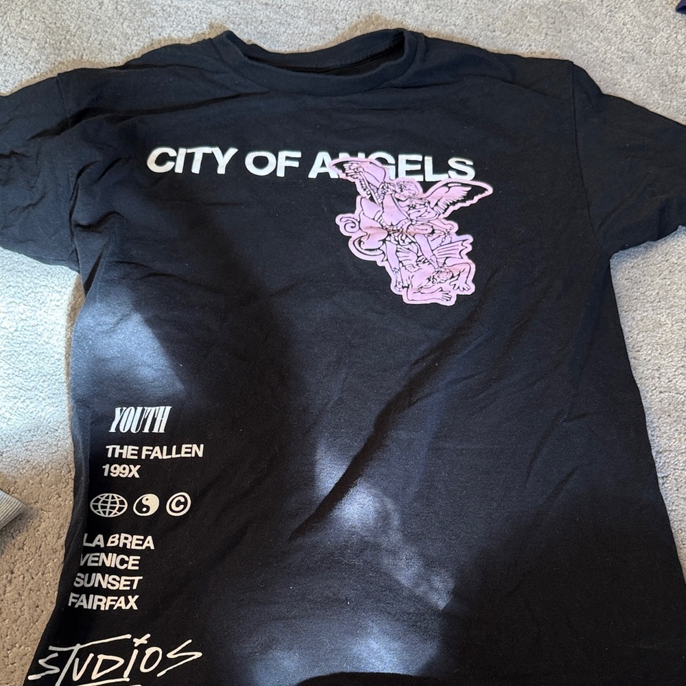 PacSun Black and Purple Graphic Kids T-Shirt